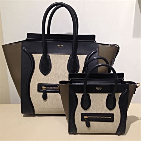 celine mini nano purse|the Celine luggage tote.